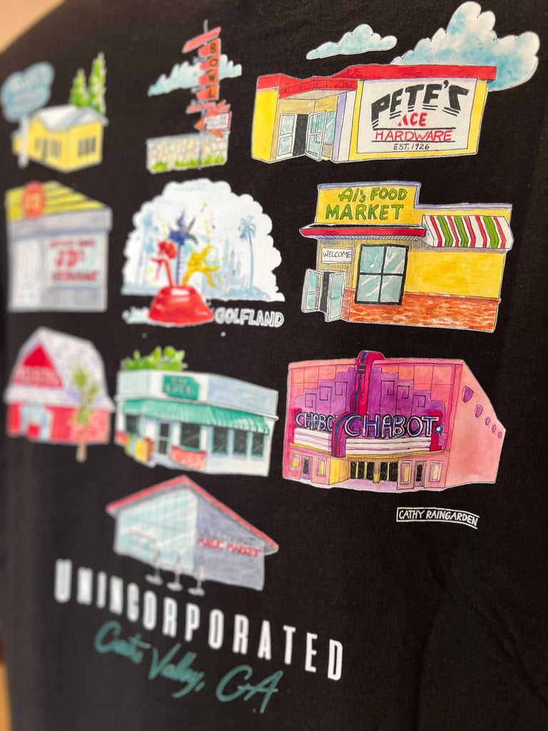 CV Businesses Graphic Tee in Black - Unincorporated