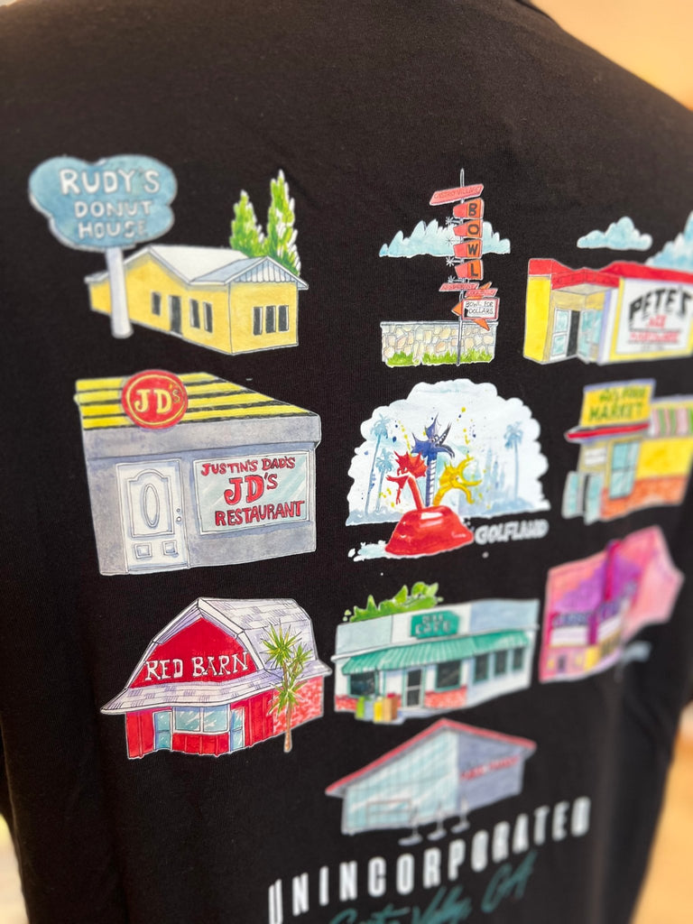 CV Businesses Graphic Tee in Black - Unincorporated