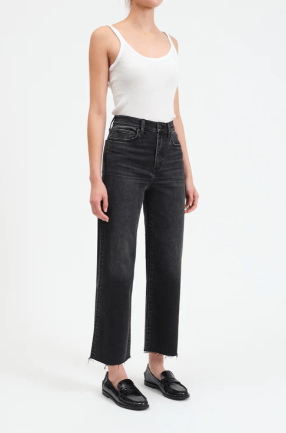 Daze Pleaser High Rise Wide Ankle Jean in Twilight - Unincorporated