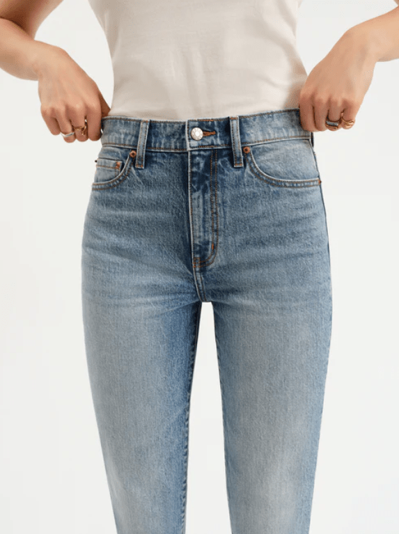 Daze Smarty Pants High Rise Slim Straight Jean in Face to Face - Unincorporated