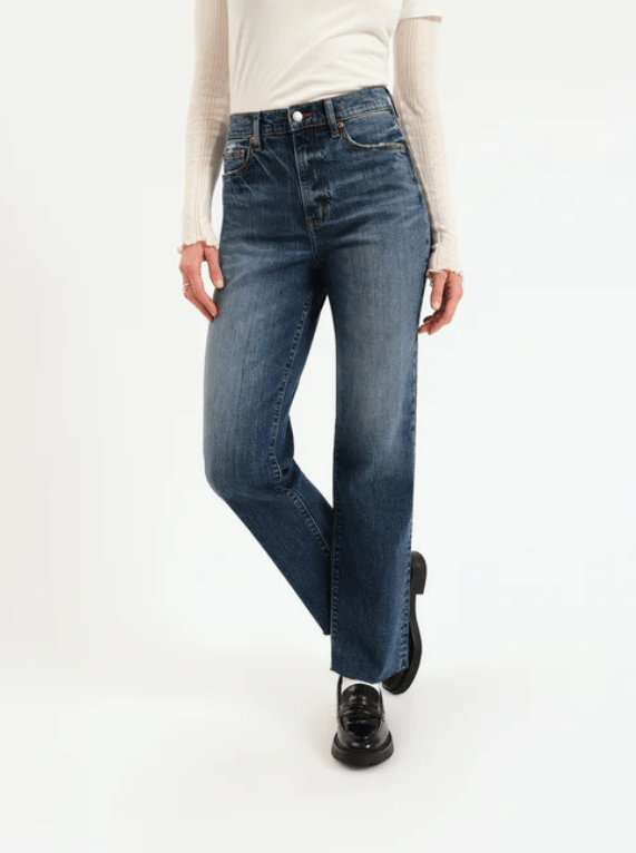Daze Sundaze High Rise Vintage Straight Jean in Authentic - Unincorporated