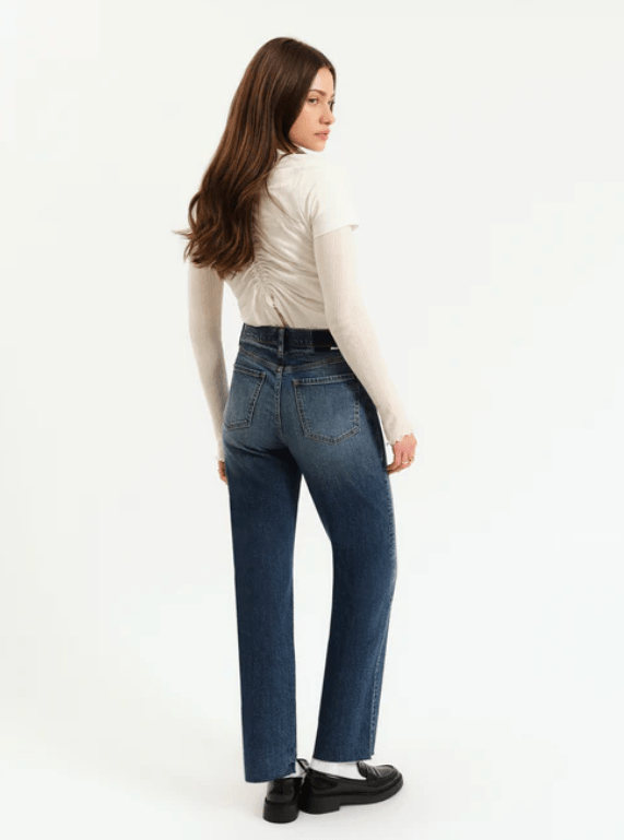 Daze Sundaze High Rise Vintage Straight Jean in Authentic - Unincorporated