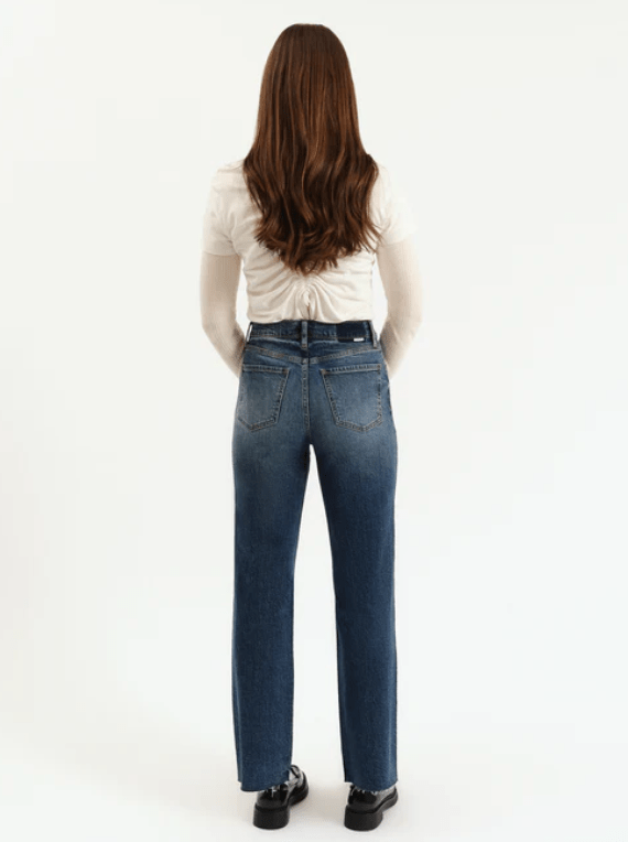 Daze Sundaze High Rise Vintage Straight Jean in Authentic - Unincorporated