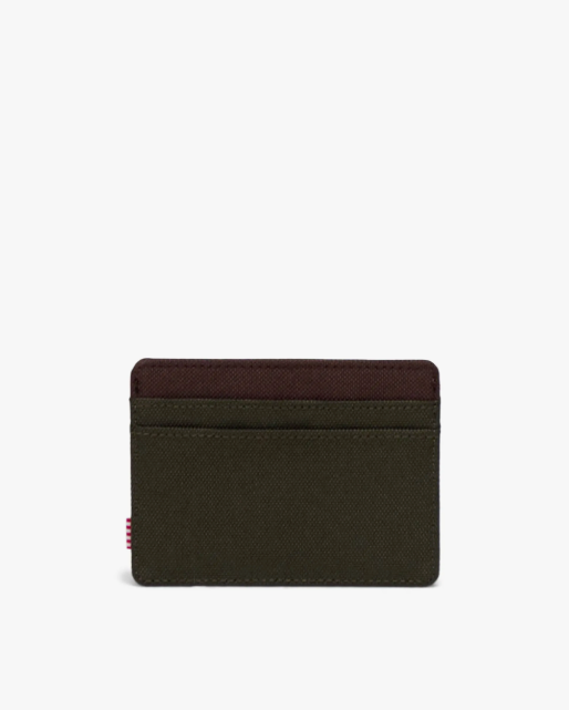 Green cardholder on a white background