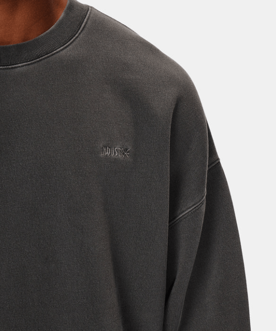 Industrie The Del Sur Washed Sweatshirt in Graphite - Unincorporated