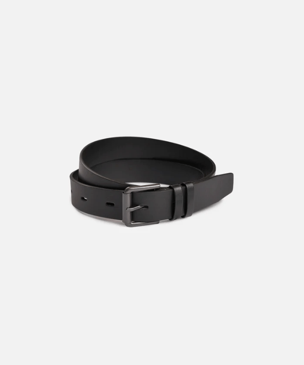 Industrie Wide Pu Belt in Black - Unincorporated