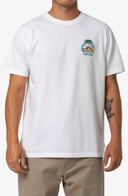 Katin Chillin' Tee in White - Unincorporated
