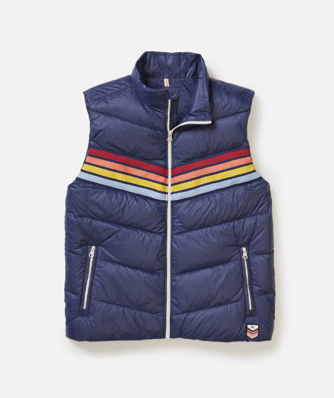Marine Layer Bode Puffer Vest in Navy - Unincorporated