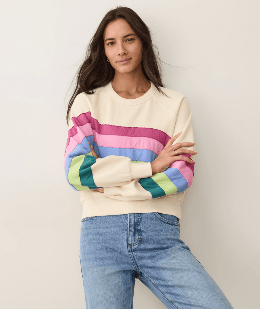 Marine Layer Cloud 9 Fleece Crewneck in Cool Wave - Unincorporated