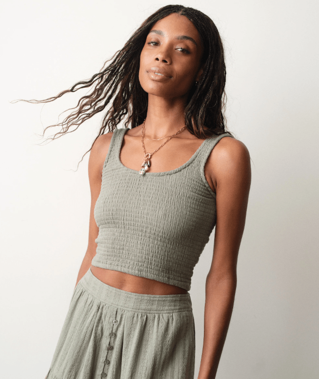 UNION LAUNCH リブニットTEE グレー 美品 DEUXIEME Women's Tops & Tees | Everyday Boutique Basics – Unincorporated