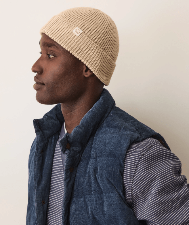 Marine Layer Inverness Beanie in Oatmeal - Unincorporated