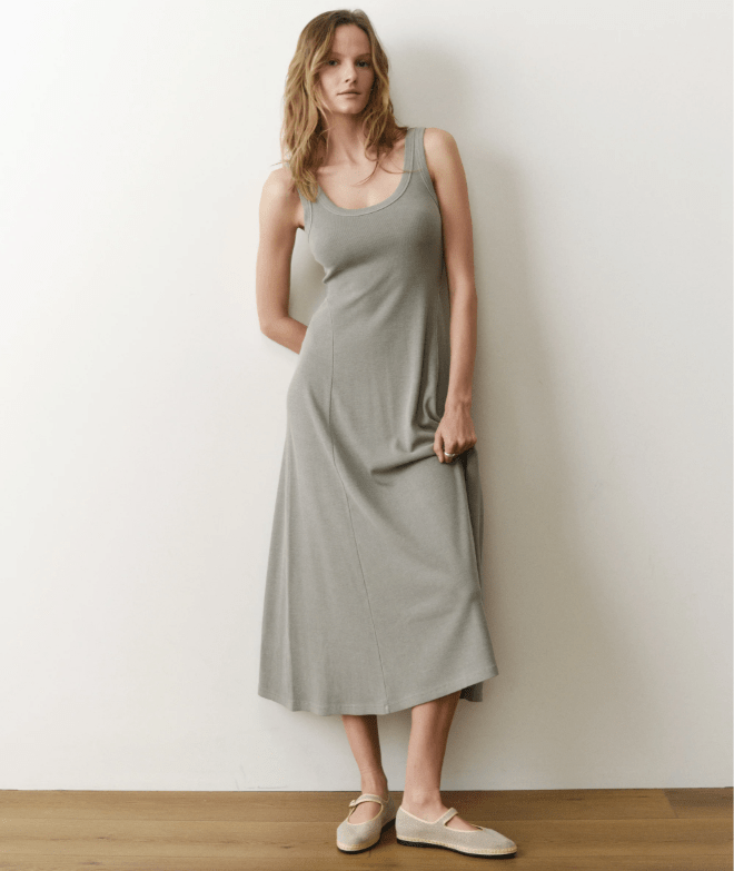Marine Layer Lexi Rib Sun-In Fit & Flare Maxi Dress in Forest Unincorporated Marine Layer Lexi Rib Sun-In Fit & Flare Maxi Dress in Forest Unincorporated
