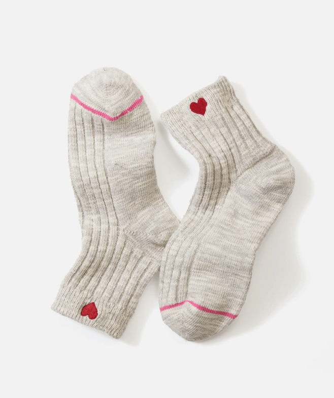 Marine Layer Quarter Crew Sock in Mist - Unincorporated