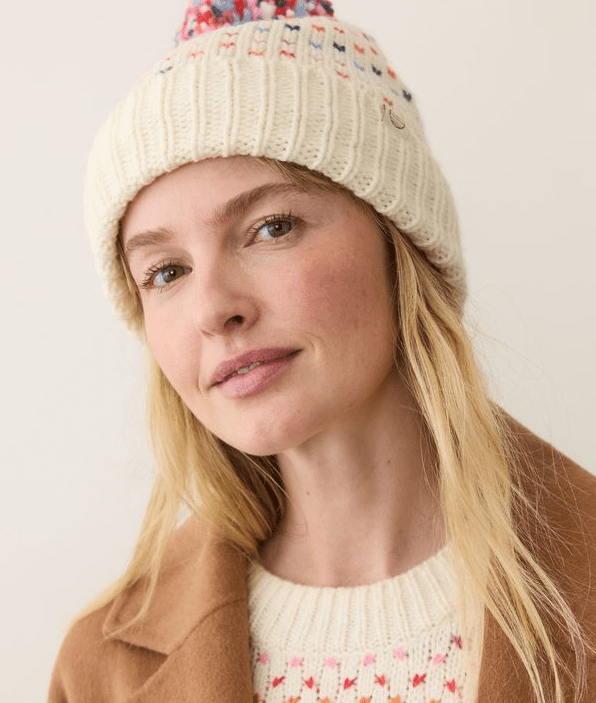 Marine Layer Rainbow Pom Beanie in Multi - Unincorporated
