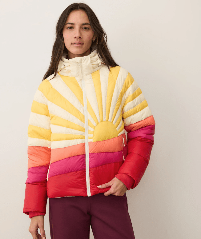Marine Layer Sunbeam Puffer Jacket in Warm Burst - Unincorporated