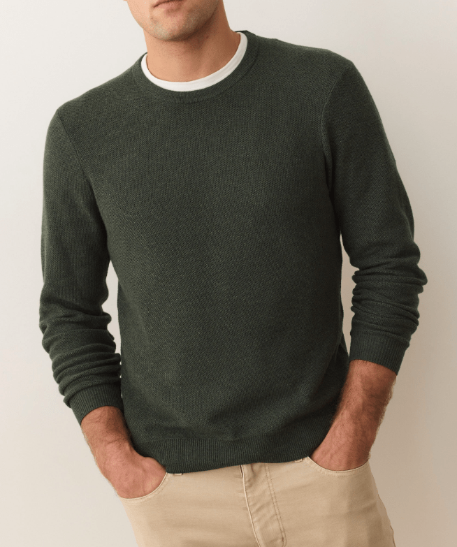 Marine Layer Sweater Tee in Barbour - Unincorporated