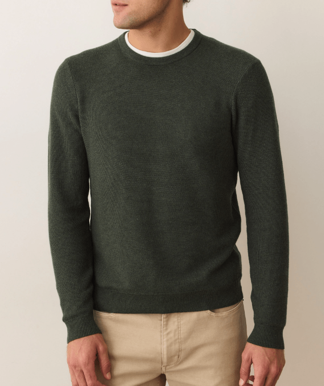 Marine Layer Sweater Tee in Barbour - Unincorporated