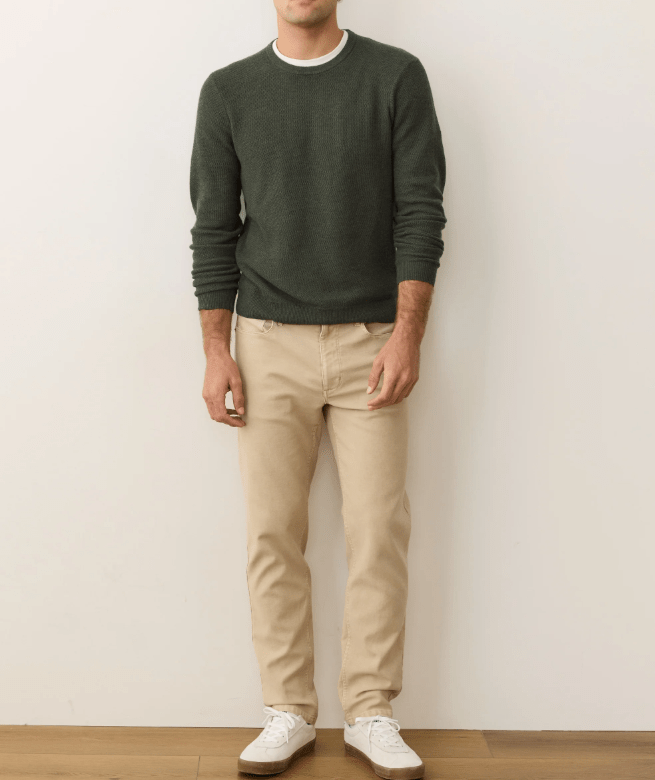 Marine Layer Sweater Tee in Barbour - Unincorporated