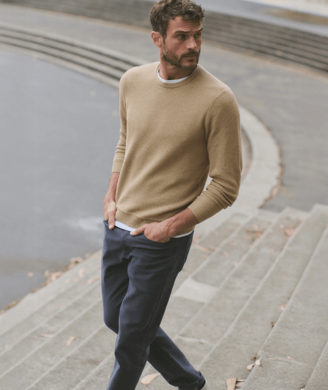 Marine Layer Sweater Tee in Sable - Unincorporated