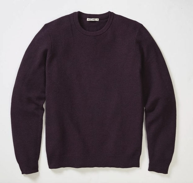 Marine Layer Sweater Tee in Sangria - Unincorporated