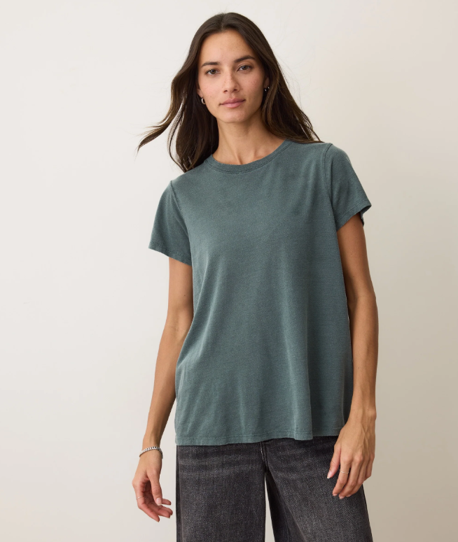 Marine-Layer-Swing-Crew-Tee-in-Green-Gables4