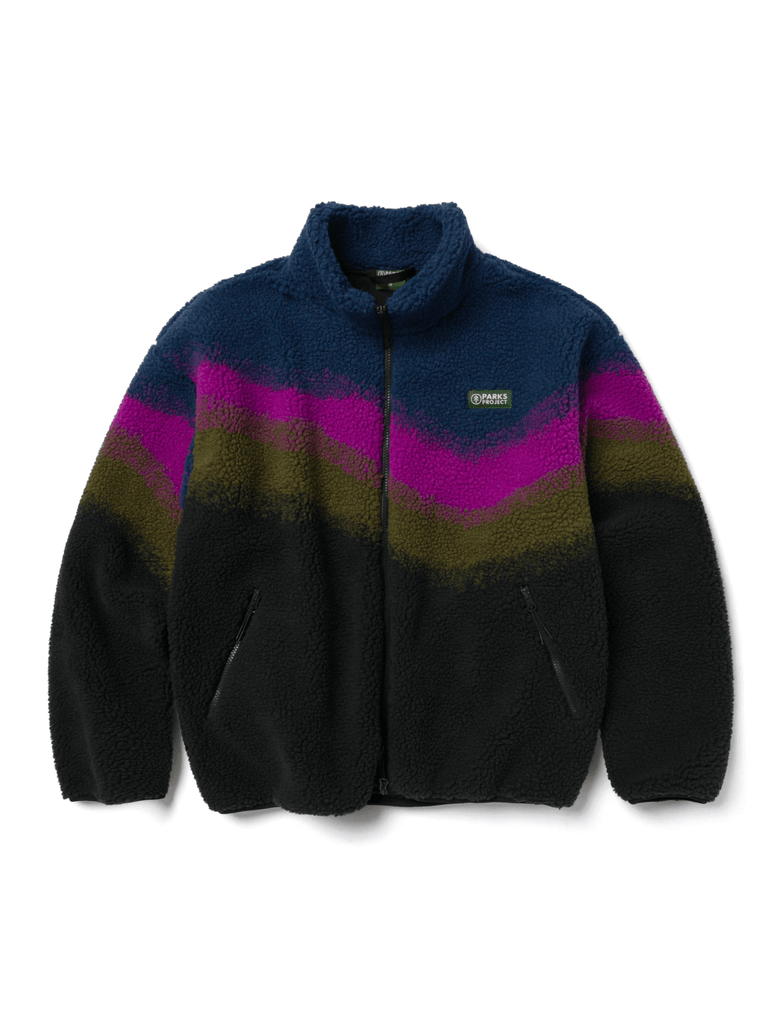 Parks Project Borealis High Pile Fleece Jacket in Multi Color - Unincorporated