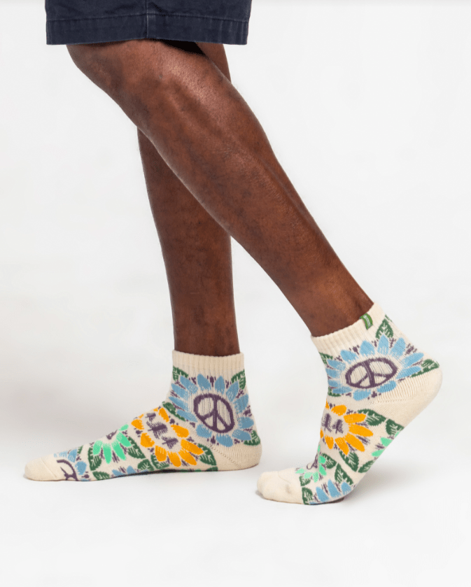 Parks Project Nature in Bloom Socks in Natural and Green - Unincorporated