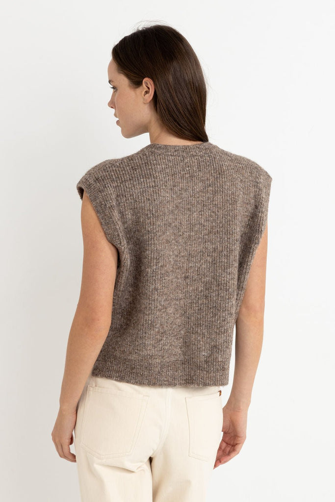 Rhythm Quinn Knit Vest in Oatmeal - Unincorporated