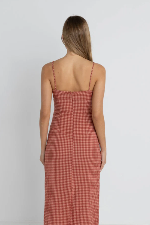 Rhythm_Lola_Check_Gathered_Maxi_Dress_in_Red4
