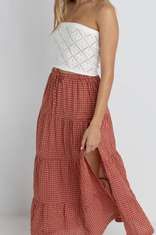 Rhythm_Lola_Check_Tiered_Maxi_Skirt_in_Red2