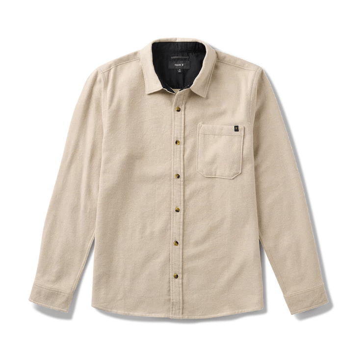 Roark Crossroads Organic Cotton Flannel in Fossil - Unincorporated