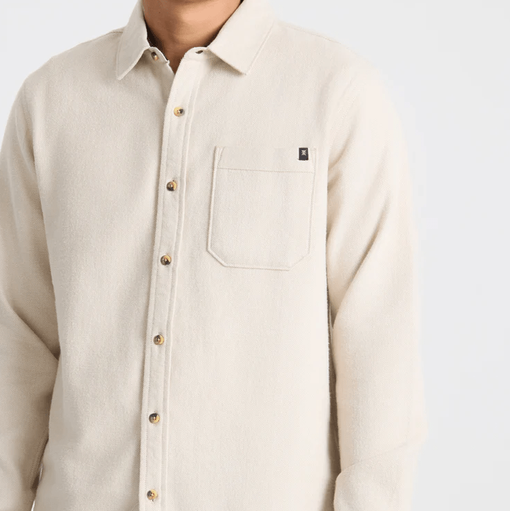 Roark Crossroads Organic Cotton Flannel in Fossil - Unincorporated