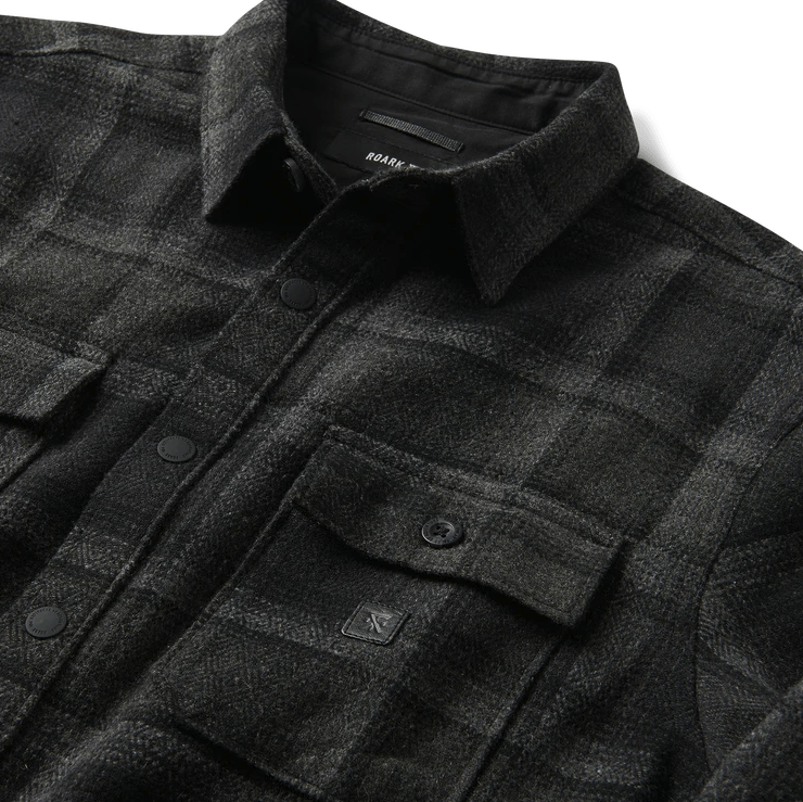 Roark Nordsman Long Sleeve Flannel in Black Heather - Unincorporated