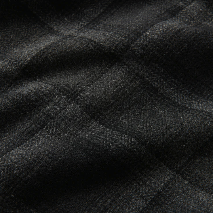 Roark Nordsman Long Sleeve Flannel in Black Heather - Unincorporated