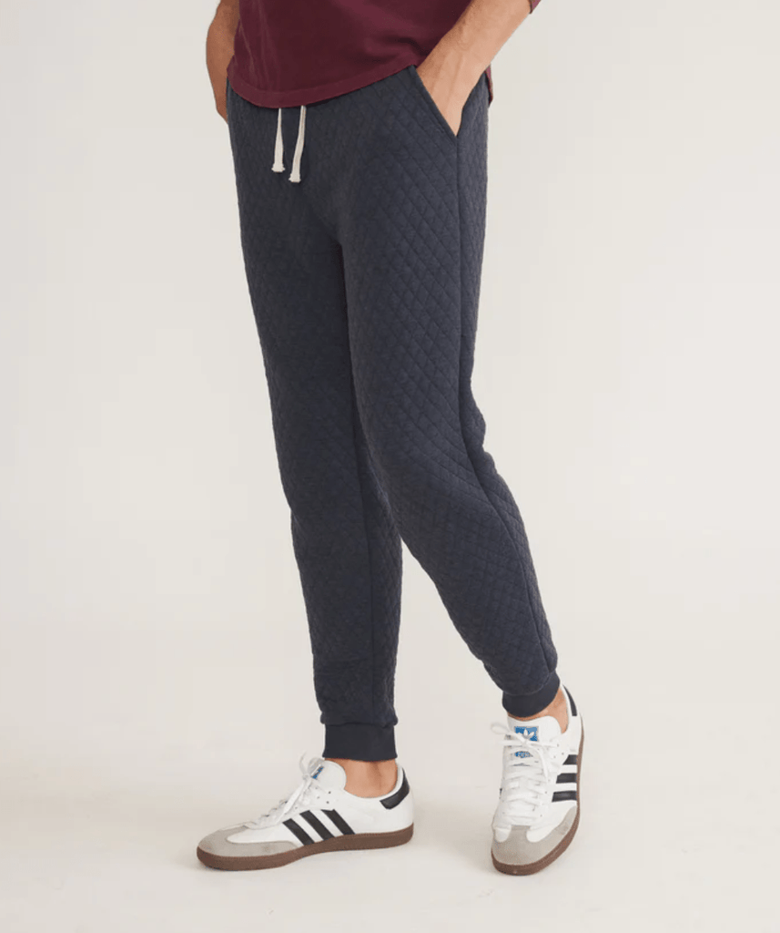 Marine Layer Corbet Quilted Jogger in Navy - Unincorporated