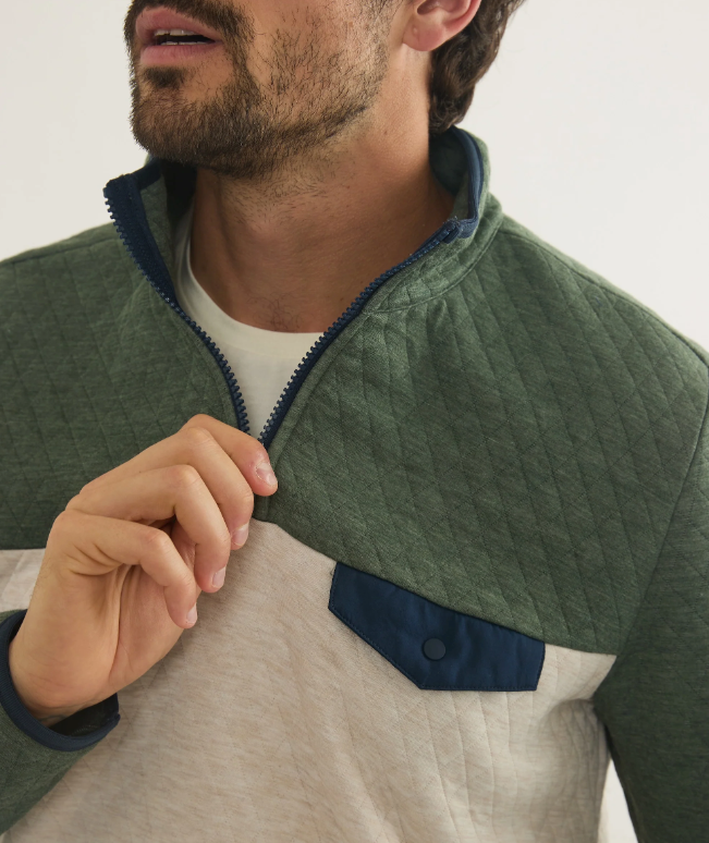 Marine Layer_Corbet_Colorblock_Pullover_in_Olive/Oatmeal4