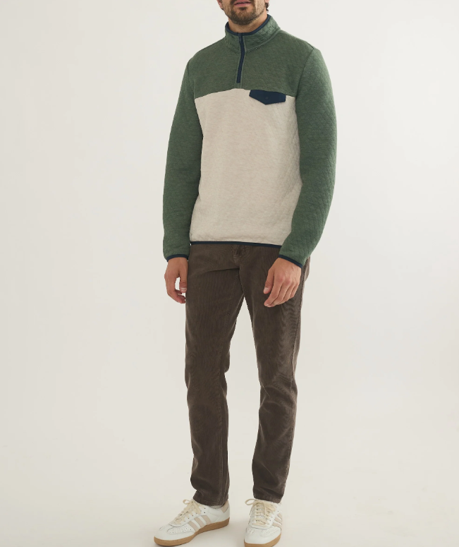Marine Layer_Corbet_Colorblock_Pullover_in_Olive/Oatmeal5