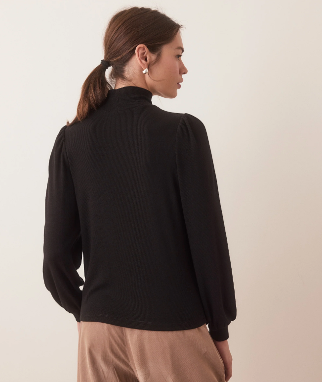 Marine Layer_Lexi_Puff_Sleeve_Turtleneck_in_Black3
