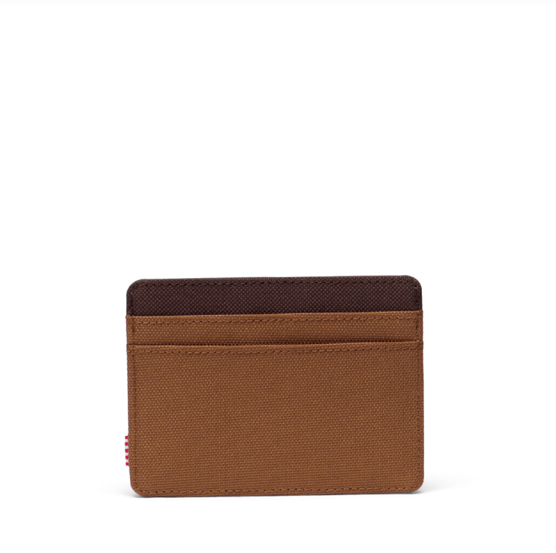 Herschel Supply Charlie Cardholder in Rubber/Chicory Coffee