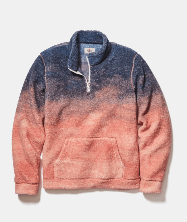 Marine Layer Sunset Sherpa Pullover in Sunset Ombre – Unincorporated