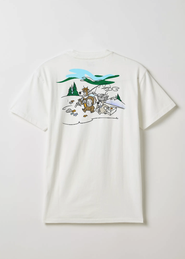 Yogi Bear x Parks Project Adventure Tee in Marshmallow - Unincorporated