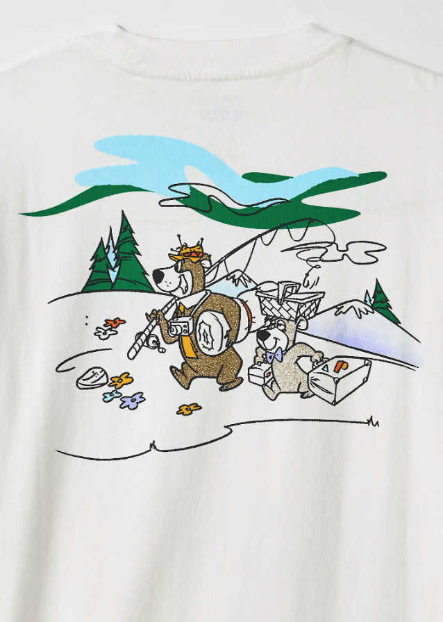 Yogi Bear x Parks Project Adventure Tee in Marshmallow - Unincorporated