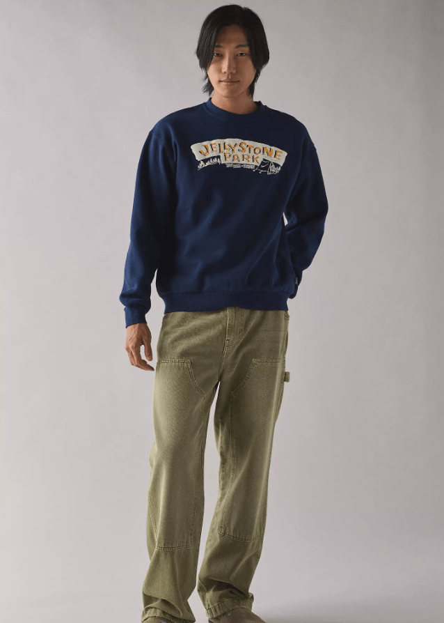 Yogi Bear x Parks Project Crew in Navy - Unincorporated