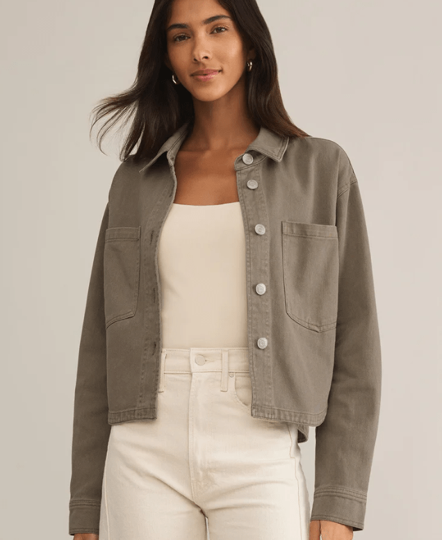 Z Supply All Day Cropped Denim Jacket in Pebble Moon – Unincorporated