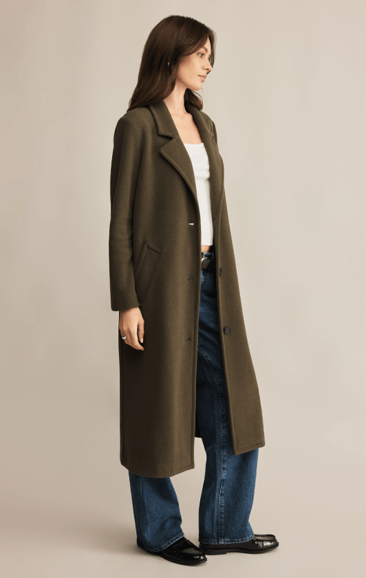Z Supply Conway Coat in Grape Leaf - Unincorporated