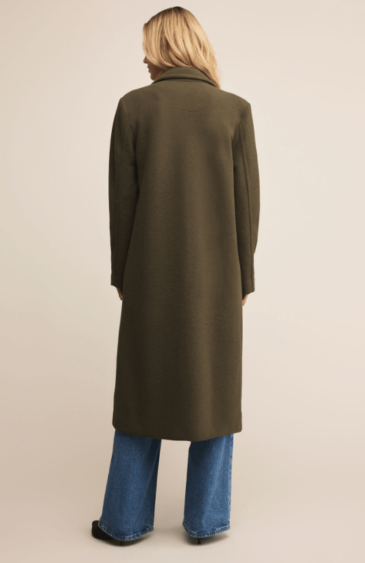 Z Supply Conway Coat in Grape Leaf - Unincorporated